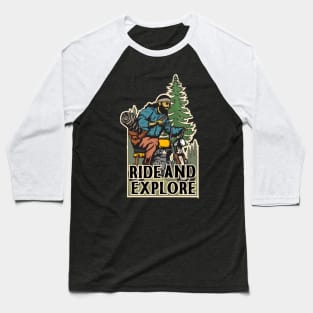 Ride and Explore Baseball T-Shirt